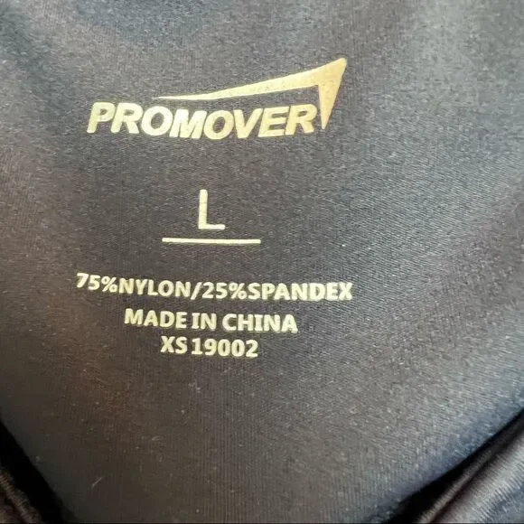 Pro Mover Navy Blue Spandex Bell Bottom Leggings Size Large - Picture 5 of 8